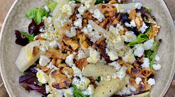 PEAR, FETA AND WARM WALNUT SALAD - SERVES 2