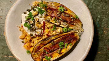 HARISSA ROASTED AUBERGINE