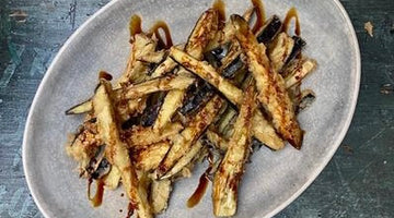 DEEP FRIED AUBERGINE WITH DARK BALSAMIC (OR ARROPE)