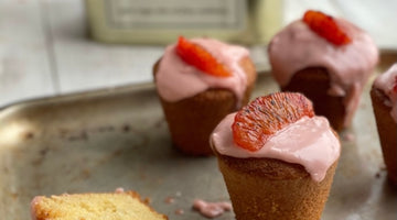 BLOOD ORANGE OLIVE OIL CAKES - MAKES 6