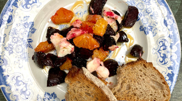 OVEN ROASTED BEETROOT, BLOOD ORANGE AND MOZARELLA SALAD - SERVES 2