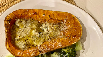 OVEN ROASTED QUATTRO FORMAGGIO BUTTERNUT SQUASH