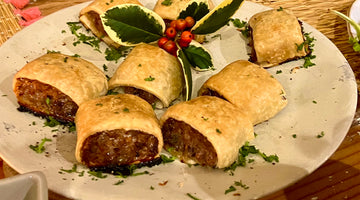 PORK CRANBERRY AND SAGE SAUSAGE ROLLS